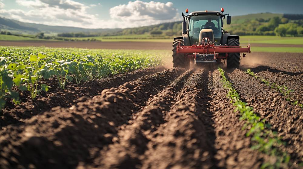 Travaux agricoles à Octeville-Sur-Mer